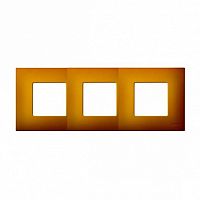Рамка 3 поста 27 PLAY, желтый артик |  код. 2700637-081 |  Simon